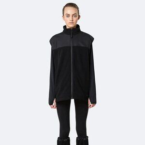 NWT Unisex Rains Fleece Vest Black XXS/XS